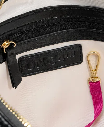 On 34th Jynna Medium Glaze Shoulder Bag, Exclusively At Macy's In Black