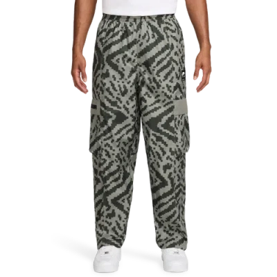 Nike Mens  Air All Over Print Woven Cargo Pants In Gray