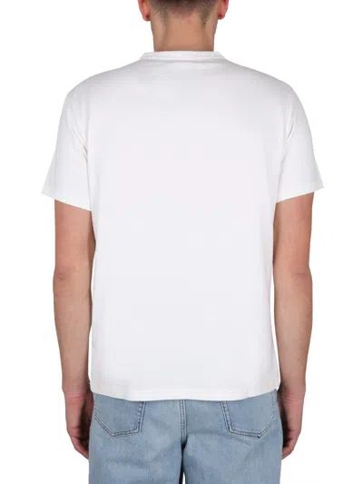 Fay Logo Print Jersey T-shirt In White