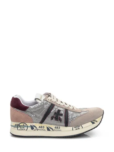 Premiata Sequin-embellished Low-top Sneakers In Multi