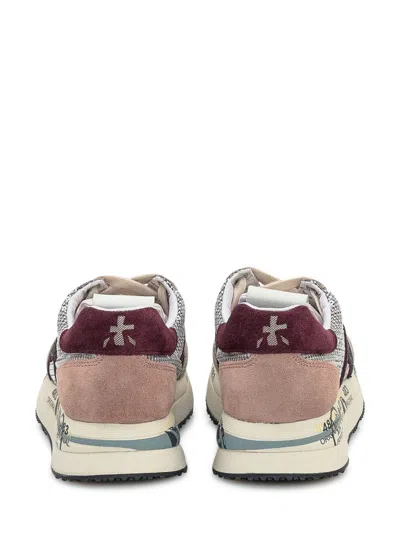 Premiata Sequin-embellished Low-top Sneakers In Multi