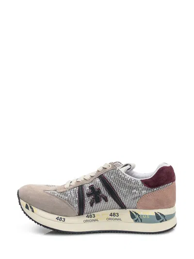 Premiata Sequin-embellished Low-top Sneakers In Multi