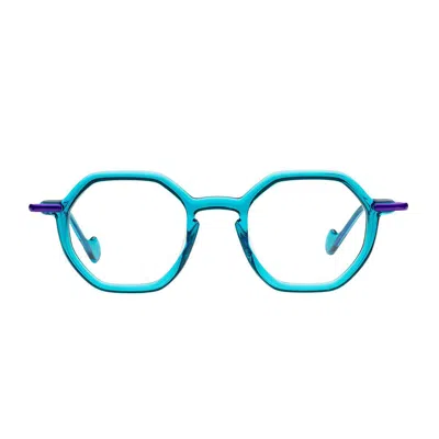 Matttew Jelly 1852 Turchese Viola Glasses In Blue