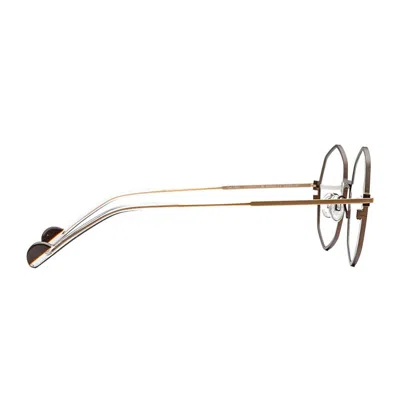 Matttew Silver 1880 Marrone Giallo Oro Glasses In Brown