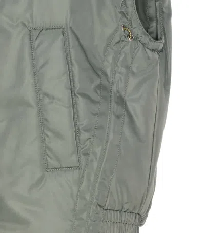 Pinko Sleeveless Zip-front Gilet In Green