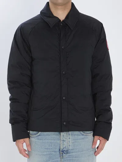 Canada Goose Long-sleeved Down Jacket In Black