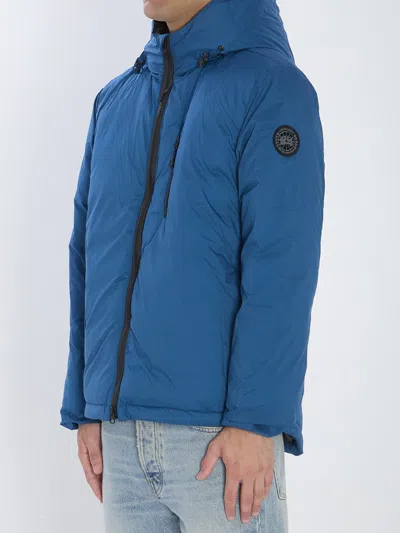 Canada Goose Down Jacket With Hood And Pockets In Blue