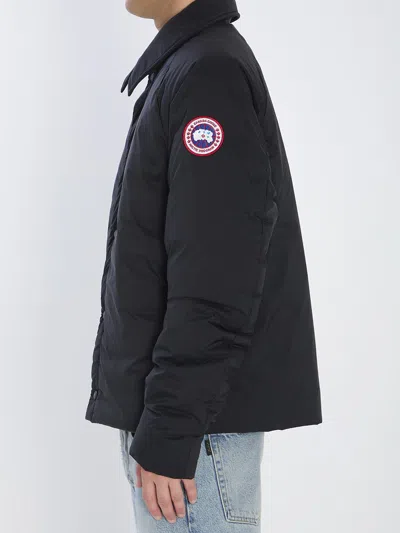 Canada Goose Long-sleeved Down Jacket In Black