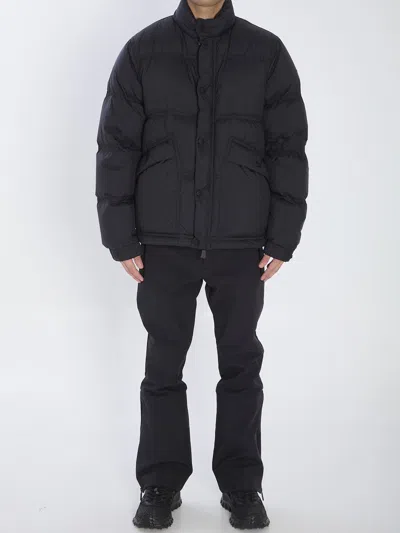 Moncler Grenoble Sernur Button-up Puffer Jacket In Black