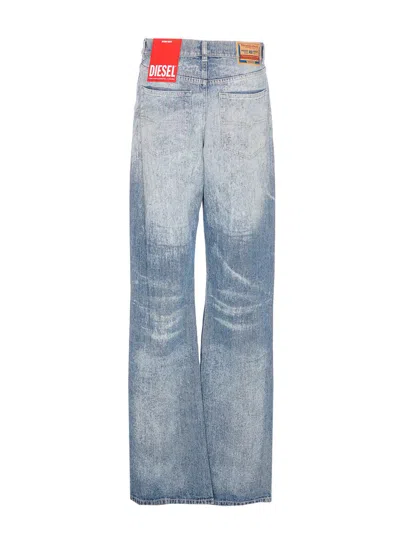 Diesel Women 1971 D-sent Jeans With Distressed Effect In Blue