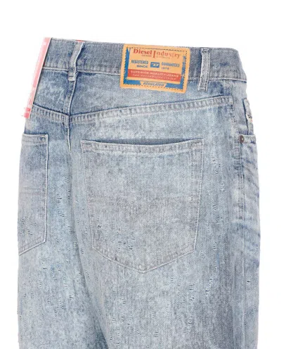 Diesel Women 1971 D-sent Jeans With Distressed Effect In Blue
