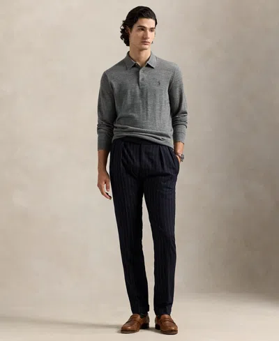 Polo Ralph Lauren Long-sleeve Polo Shirt In Gray