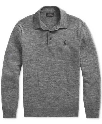 Polo Ralph Lauren Long-sleeve Polo Shirt In Gray