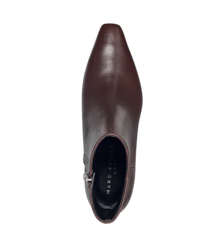 Marc Fisher Ltd Kiona Kitten Heel Bootie In Brown