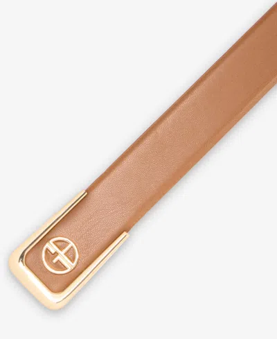 Giani Bernini Hidden Collar Button Pant Belt In Gold