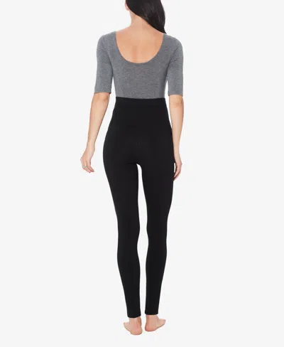 Cuddl Duds Stretch Maternity Leggings In Black