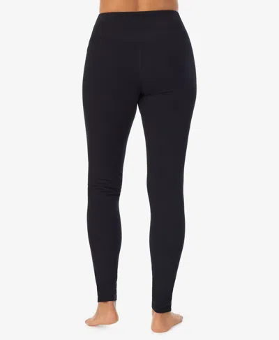 Cuddl Duds Women's High Rise Leggings In Black