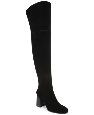 Circus Ny By Sam Edelman Women's Brigid Wide-calf Over-the-knee Block-heel Boots In Black