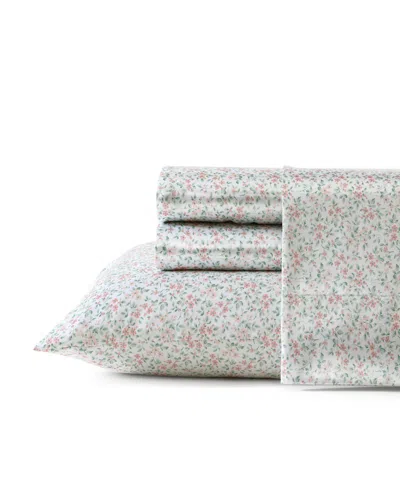 Laura Ashley Printed Satin 4-pc. Sheet Set, King