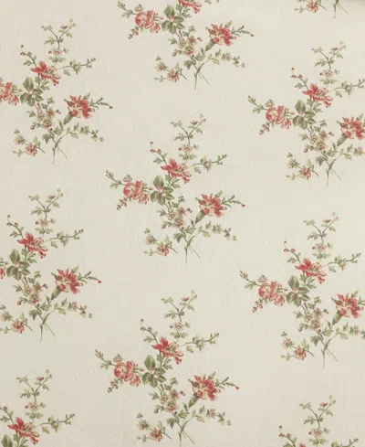 Laura Ashley Jessika Printed Flannel 2-pc. Comforter Set, Twin In Neutral