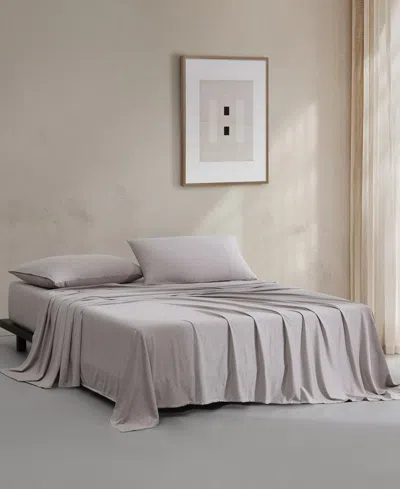 Calvin Klein Modern Cotton Melange Tencel Jersey 4-pc. Sheet Set, Queen In Brown