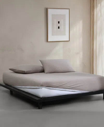 Calvin Klein Modern Cotton Melange Tencel Jersey 4-pc. Sheet Set, King In Gray