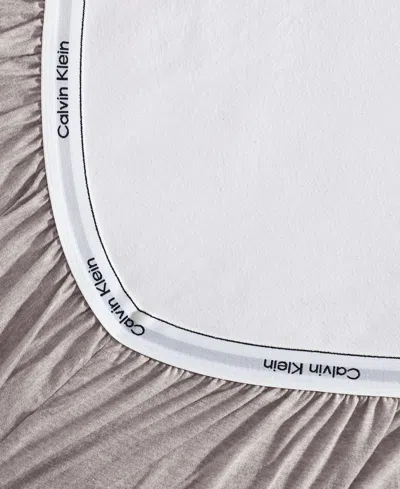 Calvin Klein Modern Cotton Melange Tencel Jersey 4-pc. Sheet Set, King In Gray