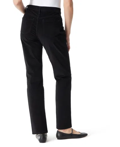 Gloria Vanderbilt Women's Amanda Cord Casual Pants, In Regular & Short In Black