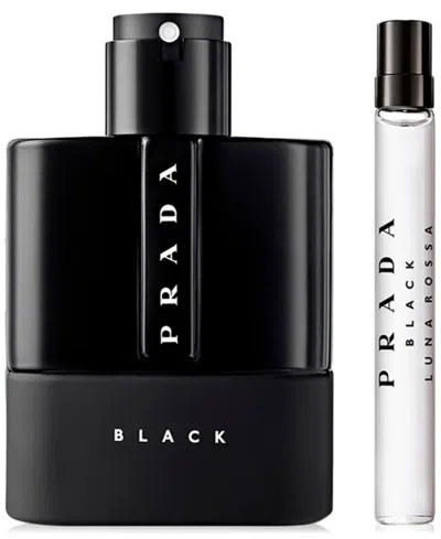 Prada Luna Rossa Black Eau De Parfum 2-piece Gift Set In Transparent