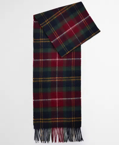 Barbour Tartan Scarf In Wool And Cashmere In Multi