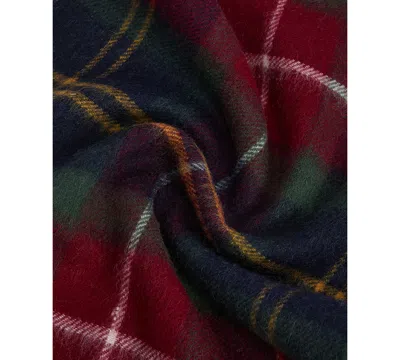 Barbour Tartan Scarf In Wool And Cashmere In Multi
