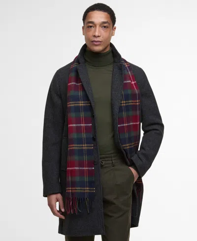 Barbour Tartan Scarf In Wool And Cashmere In Multi