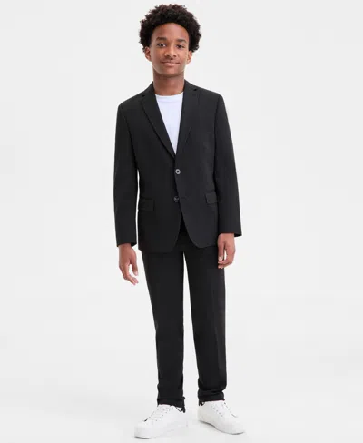 Michael Kors Boys 8-20 Knit Jacket In Black