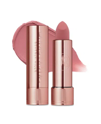 Anastasia Beverly Hills Full-pigment Matte & Satin Velvet Lipstick Peony 0.10 Oz/3 G In Pink