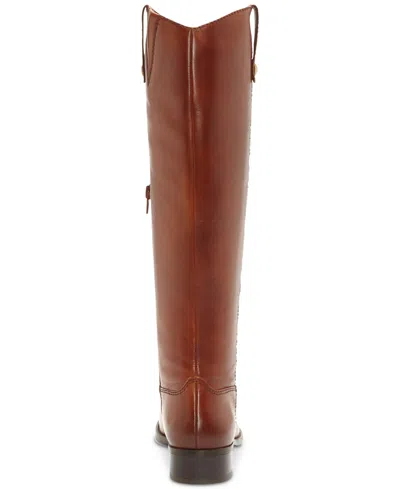 Inc International Concepts Fawne Wide-calf Leather Knee High Boots, Created For Macy's In Brown