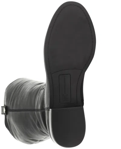 Inc International Concepts Fawne Riding Leather Boots Created For Macys Regular Wide Calf In Black