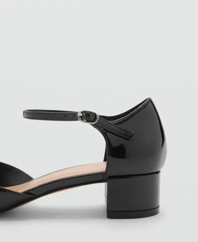 Mango Ankle Strap Pump In Black