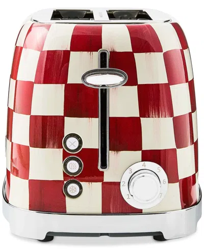 Mackenzie-childs Cherry Check 2-slice Toaster In Multi