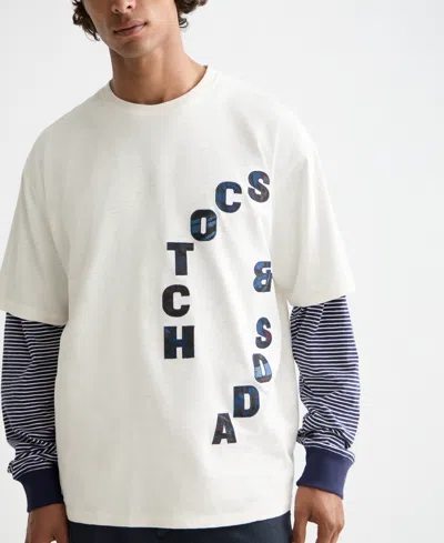 Scotch & Soda Loose Fit Logo Appliqué T-shirt In Green