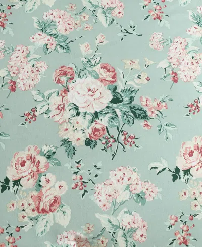 Laura Ashley Rosemoore Face Cotton 3-pc. Comforter Set, King In Green