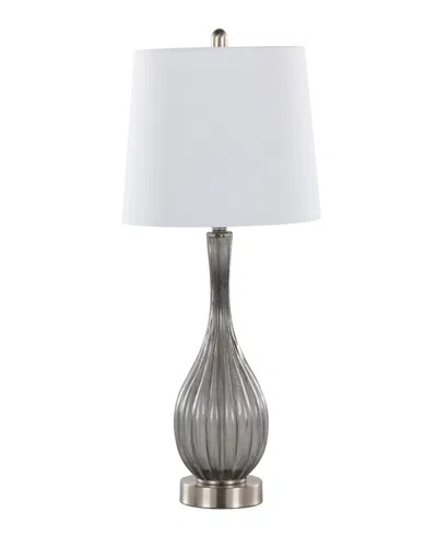 Lumisource 27" Glass Jenny Contemporary Table Lamp, Set Of 2 In Gray