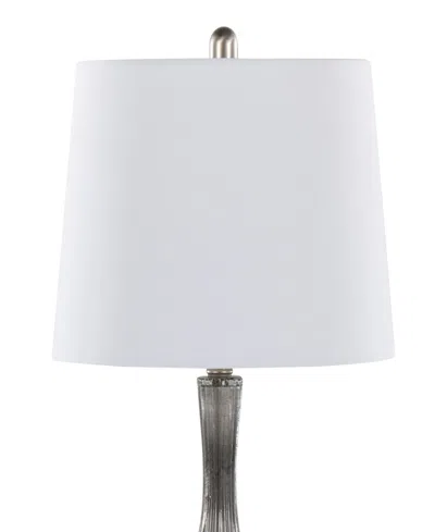 Lumisource 27" Glass Jenny Contemporary Table Lamp, Set Of 2 In Gray