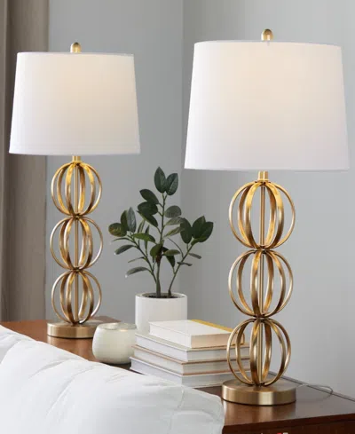 Lumisource 29" Metal Linx Contemporary Table Lamp, Set Of 2 In Gold
