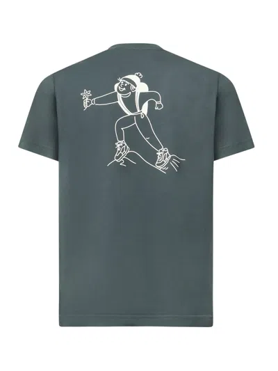 Autry T-shirt Main Man Cotton Conifer Clothing In Green