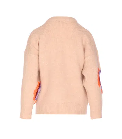 Essentiel Antwerp Impossibile1 Pink Crewneck Sweater In Neutral