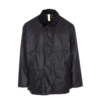 Sunflower Waxed Ripstop Leisure Jacket In Black