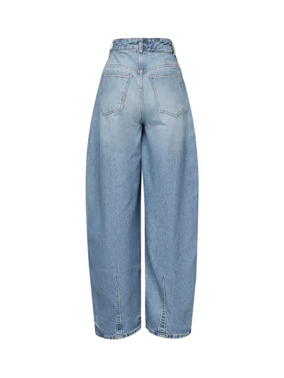 Jacquemus Le De Nmes Oval Jeans In Blue