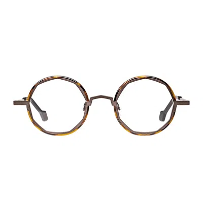 Matttew Comma 1750 Grigio Marrone Tartarugato Glasses In Brown
