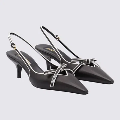 Miu Miu Nappa Leather Bow Slingback Pumps In Multi