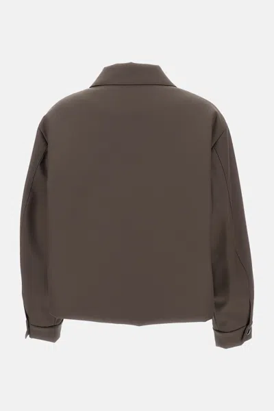 Kassl Editions Bomber Short Rubber In Gray